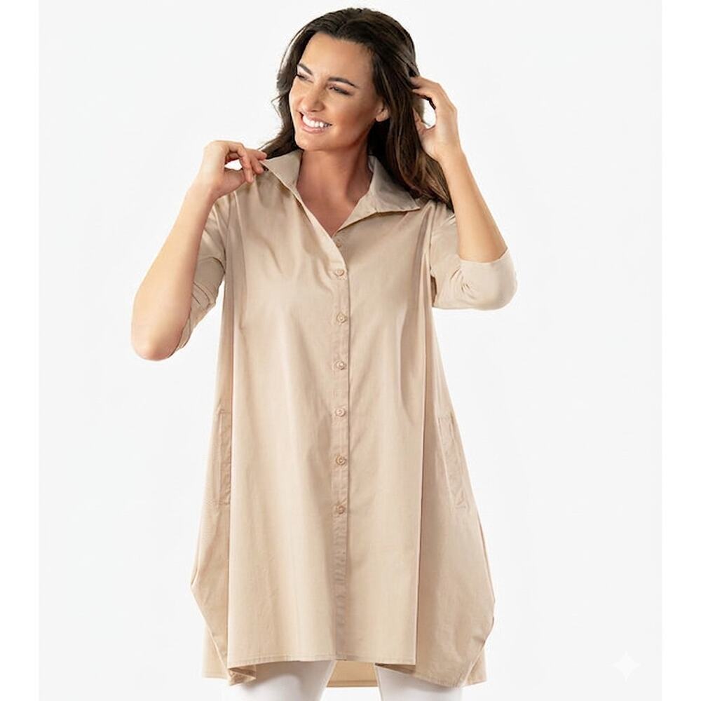 Stella Carakasi Tiburon Tunic Icon in eggshell white